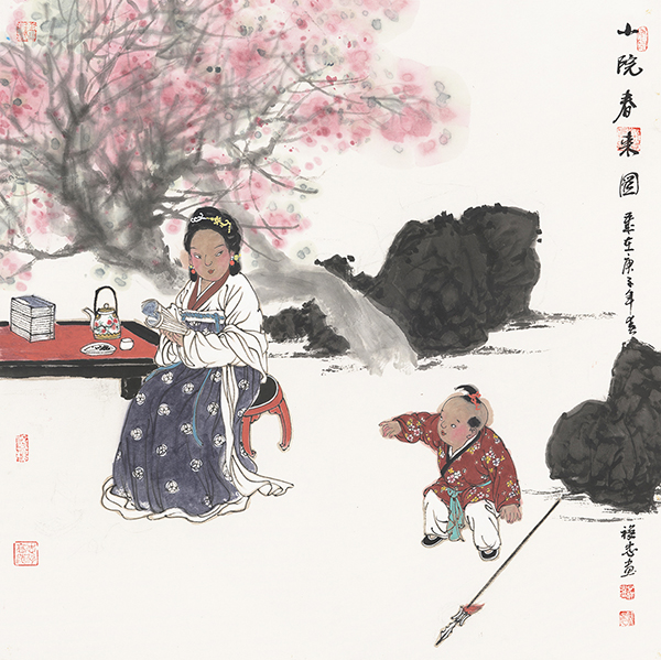 12-1小院春来图.jpg 12-1小院春来图.jpg